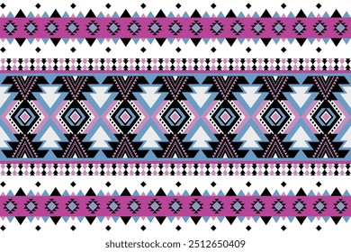 Retro tribal vector ,Ethnic pattern seamless, Geometric design ,Aztec embroidery border seamless patterns.ethnic design, hipster backdrop, wallpaper Background, Design curtain, carpet ,fabric ,textile