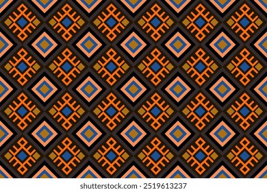 Retro tribal vector ,Ethnic pattern seamless, Geometric design ,Aztec embroidery border seamless patterns.ethnic design, hipster backdrop, wallpaper Background, Design curtain, carpet ,fabric ,textile