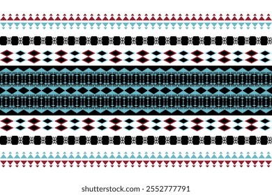 Retro tribal vector ,Ethnic pattern seamless, Geometric design ,Aztec embroidery border seamless patterns.ethnic design, hipster backdrop, wallpaper Background, Design curtain, carpet ,fabric ,textile