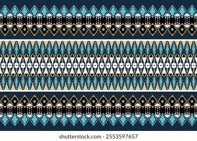 Retro tribal vector ,Ethnic pattern seamless, Geometric design ,Aztec embroidery border seamless patterns.ethnic design, hipster backdrop, wallpaper Background, Design curtain, carpet ,fabric ,textile