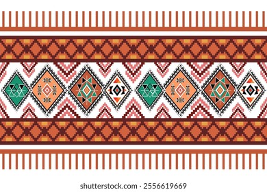 Retro tribal vector ,Ethnic pattern seamless, Geometric design ,Aztec embroidery border seamless patterns.ethnic design, hipster backdrop, wallpaper Background, Design curtain, carpet ,fabric ,textile