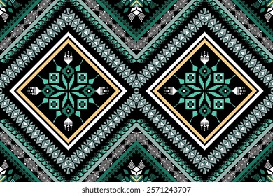 Retro tribal vector ,Ethnic pattern seamless, Geometric design ,Aztec embroidery border seamless patterns.ethnic design, hipster backdrop, wallpaper Background, Design curtain, carpet ,fabric ,textile