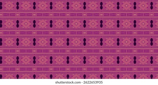 Padrão sem emenda tribal retrô em Mauve quente