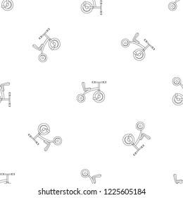 Retro tricycle pattern seamless vector repeat geometric for any web design