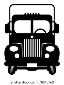 Retro Truck, vector illustration