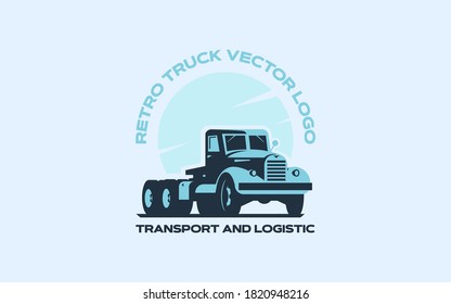 archivo EPS del logotipo del vector del camión retro