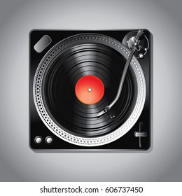 Retro turntable icon