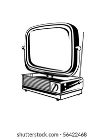 Retro TV 2 - Retro Clip Art