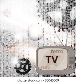 Retro tv. Abstract