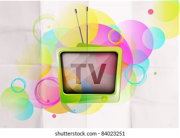 Retro TV background