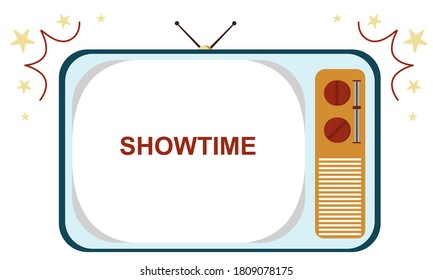 retro tv background vector illustration