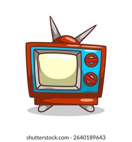  Retro tv cartoon illustration art