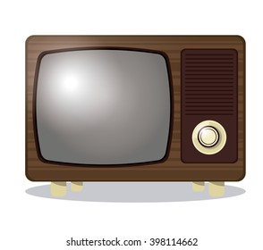 Retro TV design, Vector illustration
