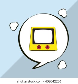 Retro tv design , vector illustration
