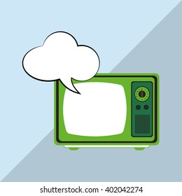 Retro tv design , vector illustration