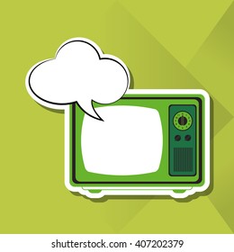 Retro tv design , vector illustration