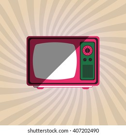 Retro tv design , vector illustration