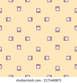 Retro TV engraved seamless pattern. Vintage television media equipment in hand drawn style. Sketch texture for fabric, wallpaper, textile, print, title, wrapping paper. Vector illustration.