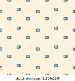 Retro TV graviert nahtloses Muster. Vintage-Fernsehgeräte im handgezeichneten Stil. Skizze-Textur für Gewebe, Tapeten, Textilien, Druck, Titel, Packpapier. Vektorgrafik.