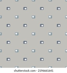 Retro TV engraved seamless pattern. Vintage television media equipment in hand drawn style. Sketch texture for fabric, wallpaper, textile, print, title, wrapping paper. Vector illustration.