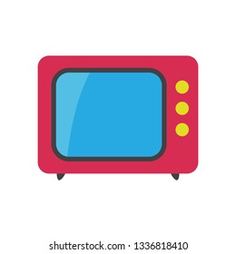 Retro TV flat icon