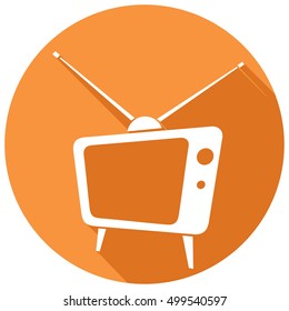 retro tv flat icon