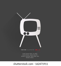 Retro tv icon