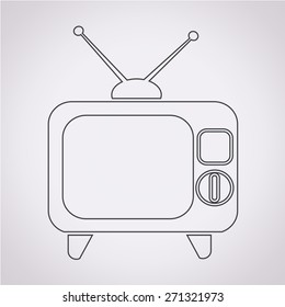 Retro tv icon