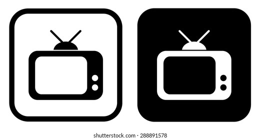 Retro tv icon
