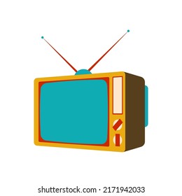Retro TV icon. Old televisor sign. Vector symbol