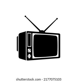 Retro TV icon. Old televisor sign. Vector symbol