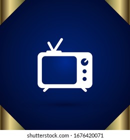 Icono retro tv. Vector EPS 10.