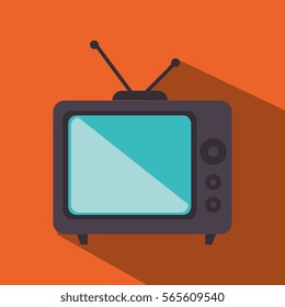 retro tv isolated icon