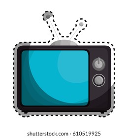 retro tv isolated icon