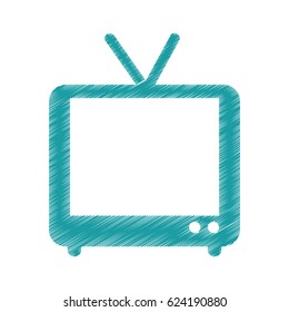 retro tv isolated icon