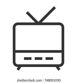Retro tv line icon