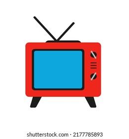 Retro TV on a white background. Vector illustration