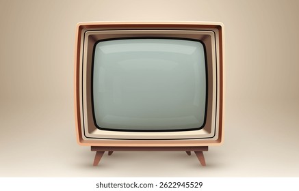 Retro TV. Realistic style. Vector illustration