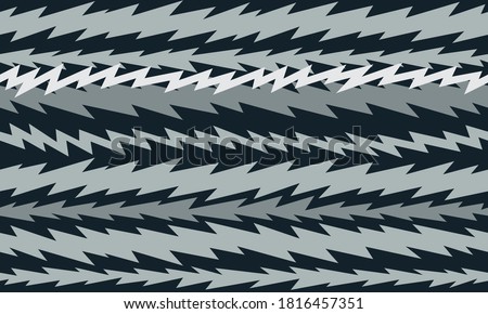 retro tv screen static electronic interference zigzag pattern seamless tile cartoon background dark monochrome