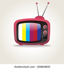 Retro TV set icon