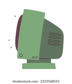 Retro TV set Vector Illustration