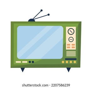 Retro TV Set Vintage icon. Vector illustration