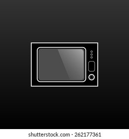 Retro TV symbol. Vector illustration.