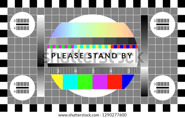 Retro\
tv test screen. Old calibration chip chart\
pattern.