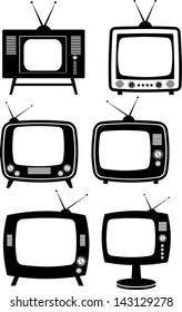 retro  tv,  vector