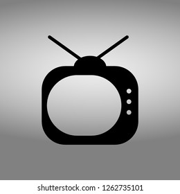 retro tv vector icon