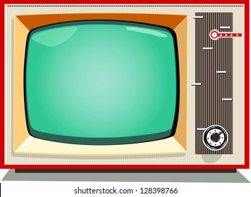 Retro TV. Vector illustration