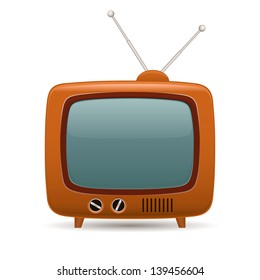 Retro tv. Vector illustration