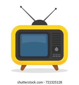 Retro tv. Vector illustration.