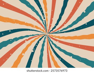 Retro twist vector background with sunburst. Background image with texture, concept of carnival, circus, holiday and entertainment. Grunge.
EPS10